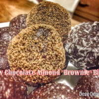 Raw Chocolate Almond "Brownie" Bites